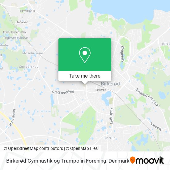 Birkerød Gymnastik og Trampolin Forening map