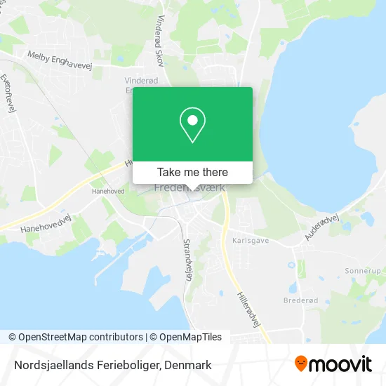 Nordsjaellands Ferieboliger map