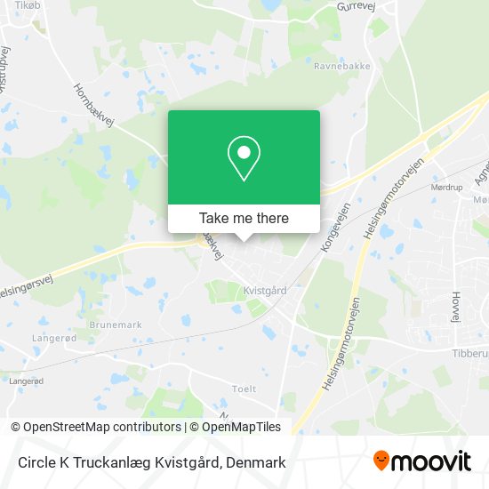 Circle K Truckanlæg Kvistgård map