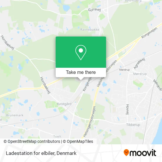 Ladestation for elbiler map