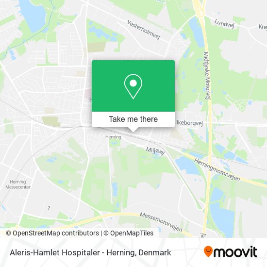Aleris-Hamlet Hospitaler - Herning map