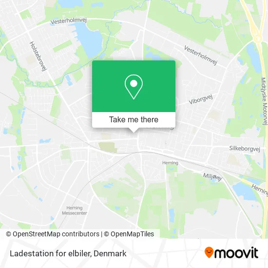 Ladestation for elbiler map