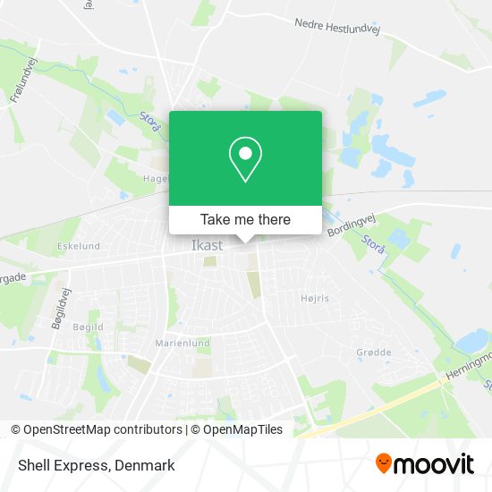 Shell Express map
