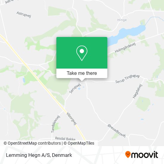 Lemming Hegn A/S map