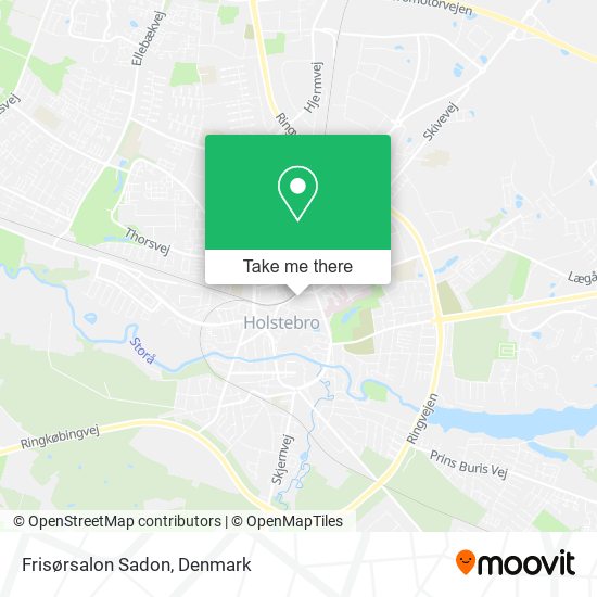 Frisørsalon Sadon map