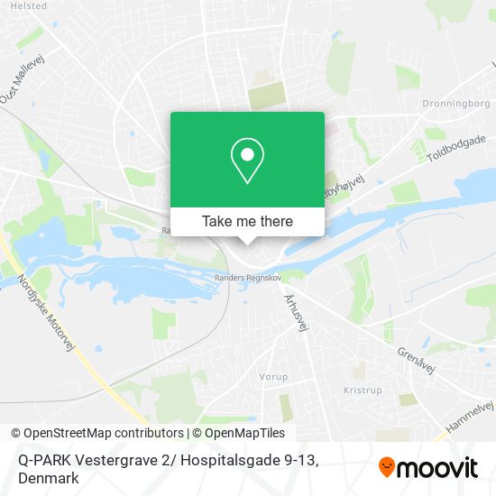 Q-PARK Vestergrave 2/ Hospitalsgade 9-13 map