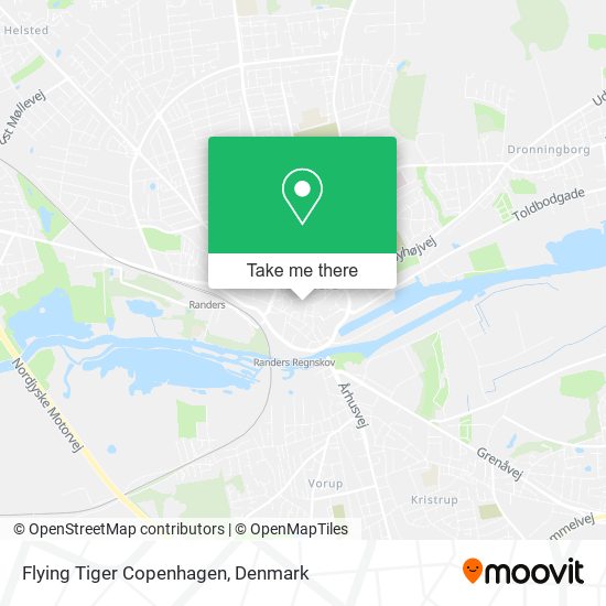 Flying Tiger Copenhagen map