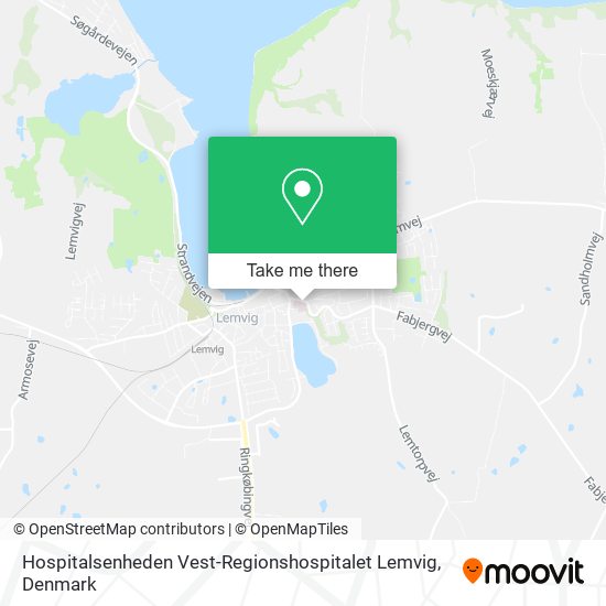 Hospitalsenheden Vest-Regionshospitalet Lemvig map