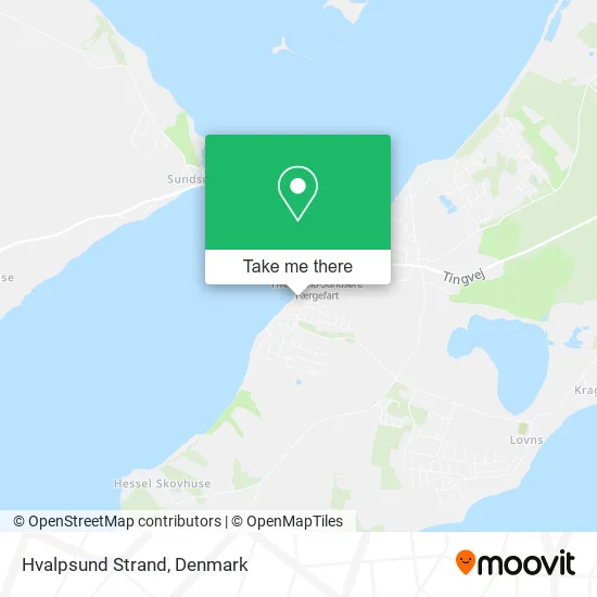 Hvalpsund Strand map