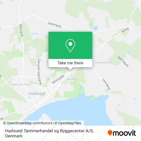 Hadsund Tømmerhandel og Byggecenter A / S map