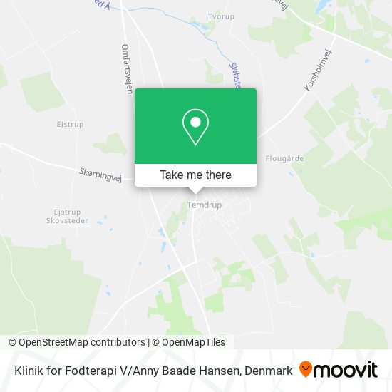 Klinik for Fodterapi V / Anny Baade Hansen map