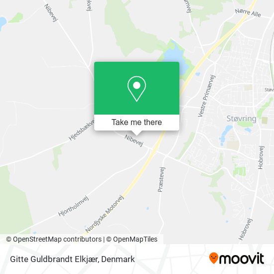 Gitte Guldbrandt Elkjær map