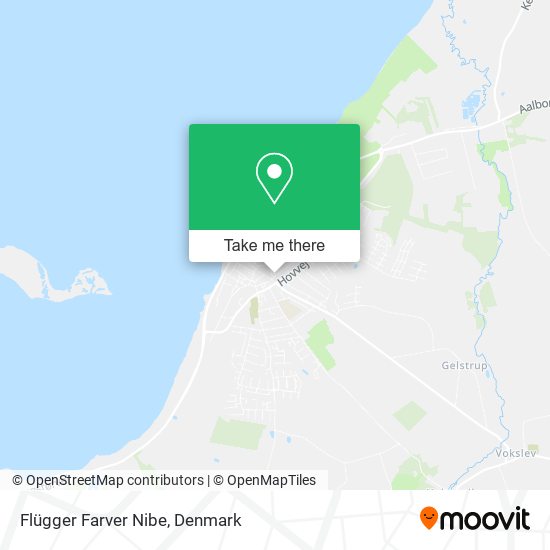 Flügger Farver Nibe map