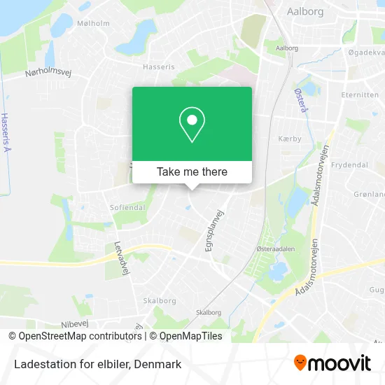 Ladestation for elbiler map