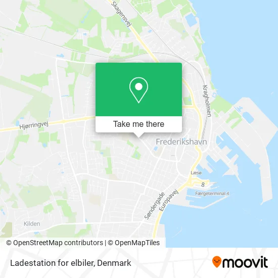Ladestation for elbiler map