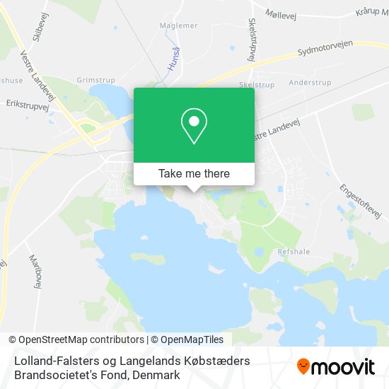 Lolland-Falsters og Langelands Købstæders Brandsocietet's Fond map