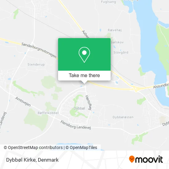 Dybbøl Kirke map