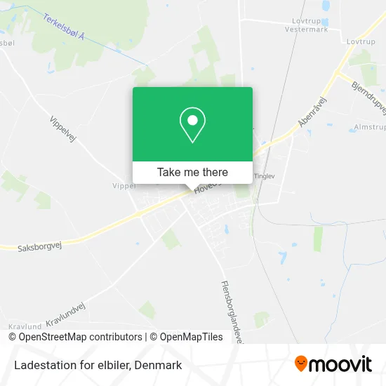 Ladestation for elbiler map