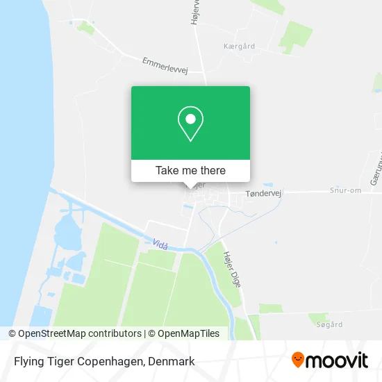 Flying Tiger Copenhagen map