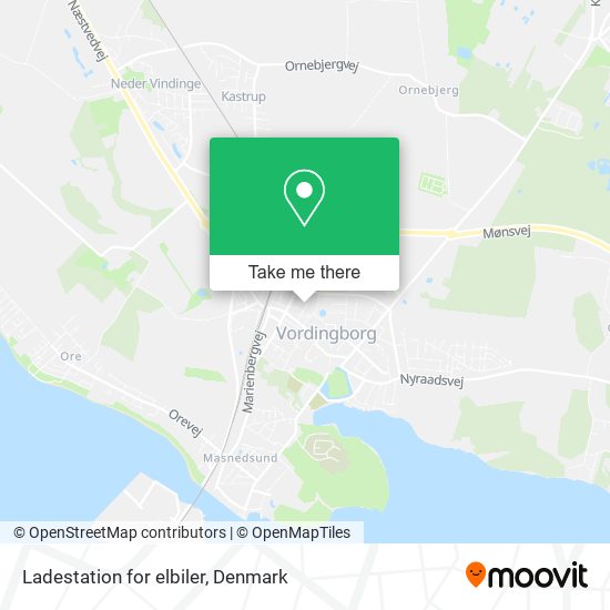 Ladestation for elbiler map
