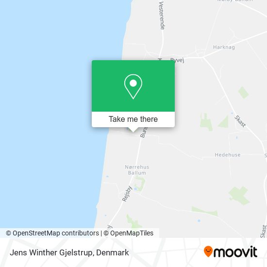 Jens Winther Gjelstrup map