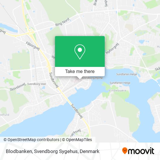 Blodbanken, Svendborg Sygehus map