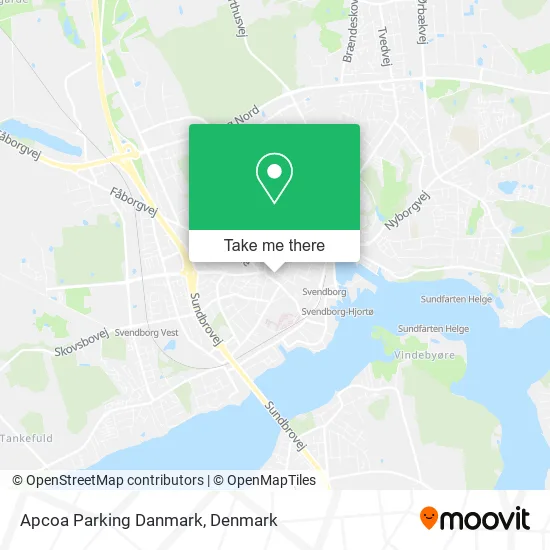 Apcoa Parking Danmark map