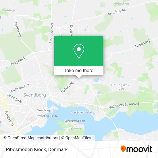 Pibesmeden Kiosk map