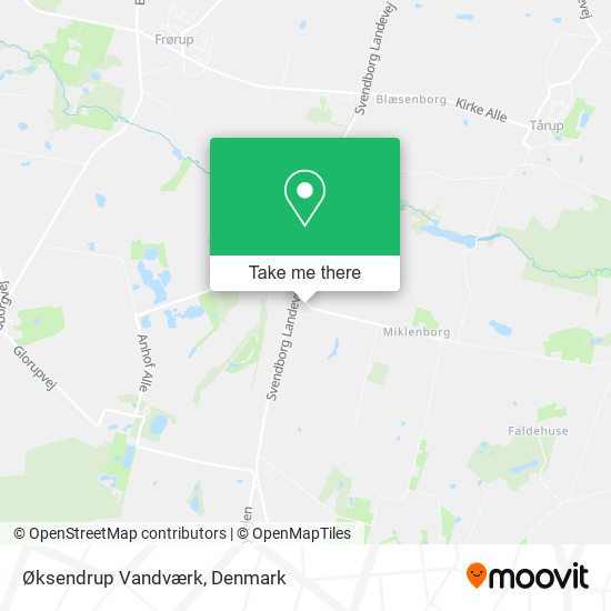 Øksendrup Vandværk map