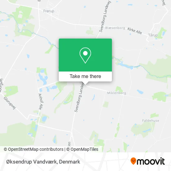 Øksendrup Vandværk map