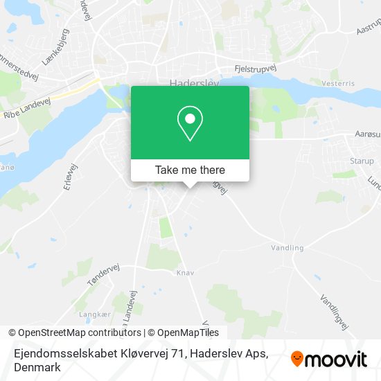 Ejendomsselskabet Kløvervej 71, Haderslev Aps map