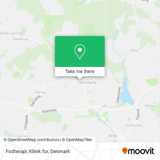 Fodterapi, Klinik for map