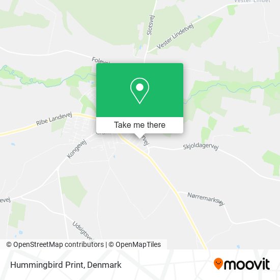 Hummingbird Print map