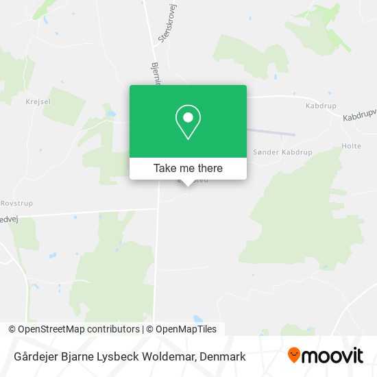 Gårdejer Bjarne Lysbeck Woldemar map