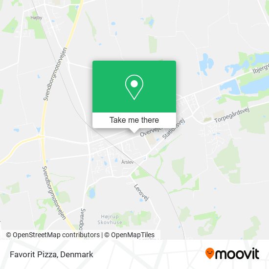 Favorit Pizza map