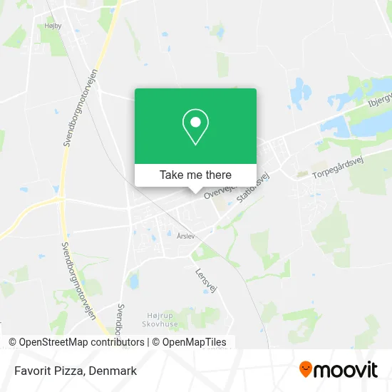 Favorit Pizza map