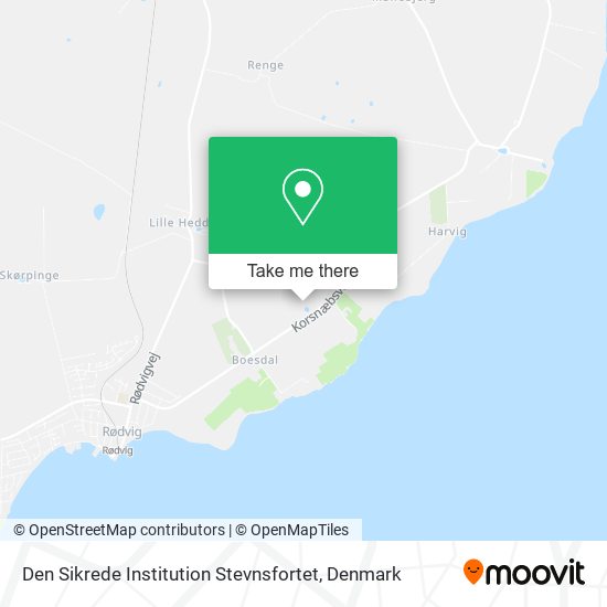 Den Sikrede Institution Stevnsfortet map