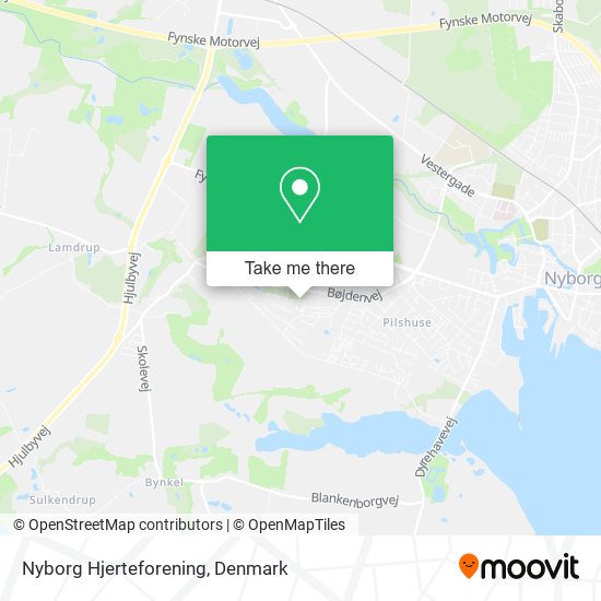 Nyborg Hjerteforening map