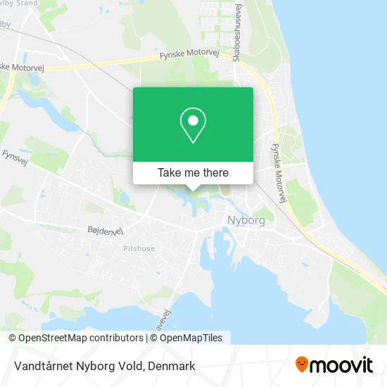 Vandtårnet Nyborg Vold map