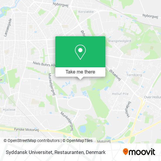 Syddansk Universitet, Restauranten map