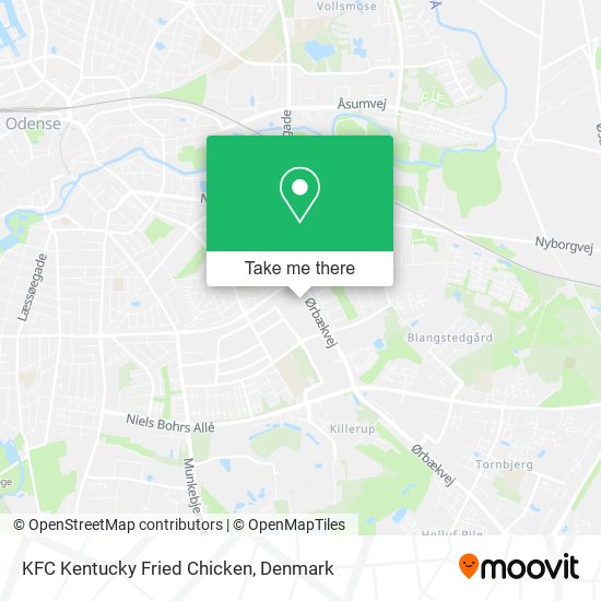 KFC Kentucky Fried Chicken map