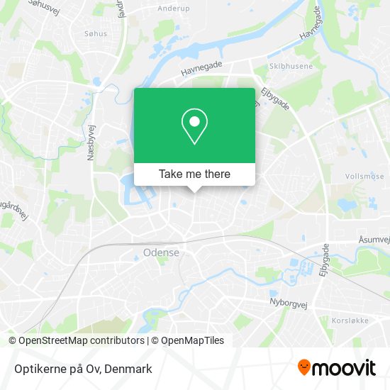 Optikerne på Ov map