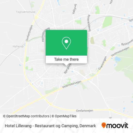 Hotel Lillevang - Restaurant og Camping map