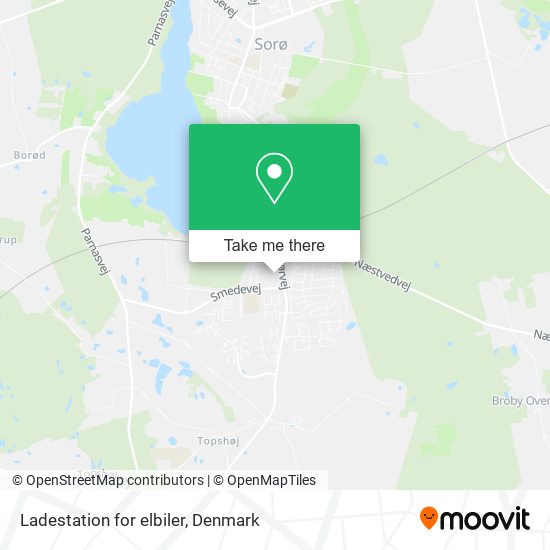 Ladestation for elbiler map