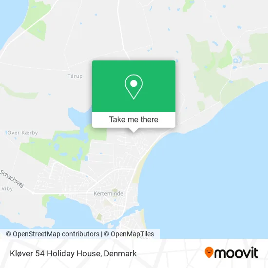 Kløver 54 Holiday House map