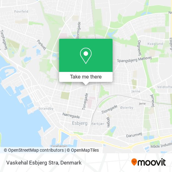 Vaskehal Esbjerg Stra map