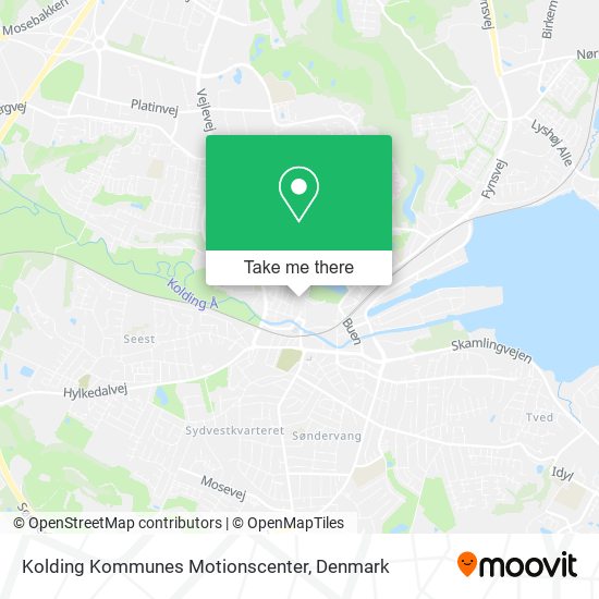 Kolding Kommunes Motionscenter map