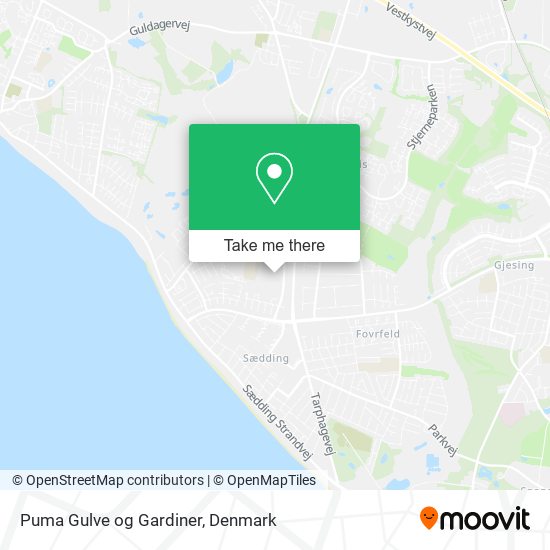 Puma Gulve og Gardiner map