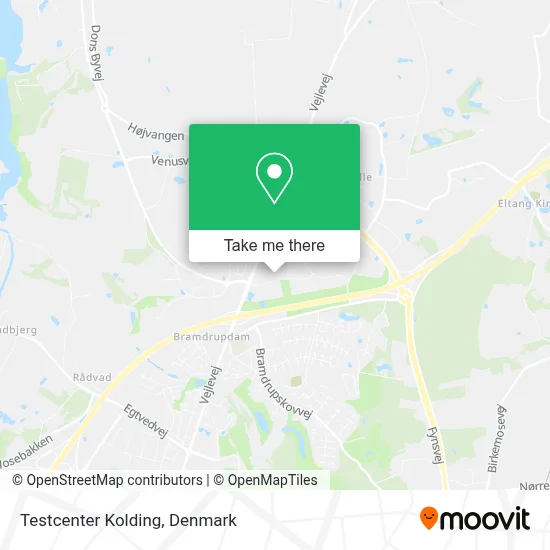 Testcenter Kolding map