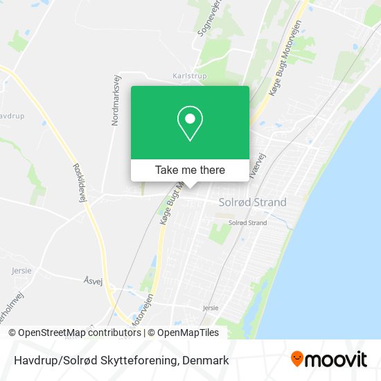 Havdrup/Solrød Skytteforening map